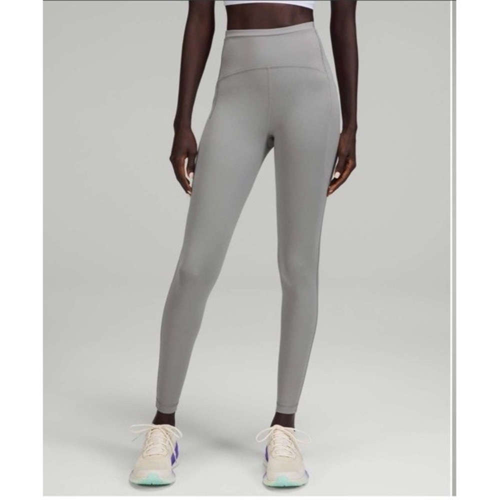 Lululemon‎ Swift Speed High-Rise Tight 28" Gull Gray Size 2 Luxtream EUC $128